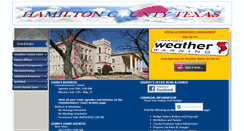 Desktop Screenshot of hamiltoncountytx.org